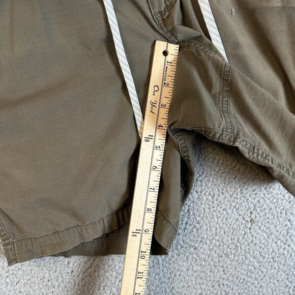 Vuori Shorts Size XS Green Ripstop Logo Stretch Drawstring Outdoor Hiking 28" - Picture 5 of 6